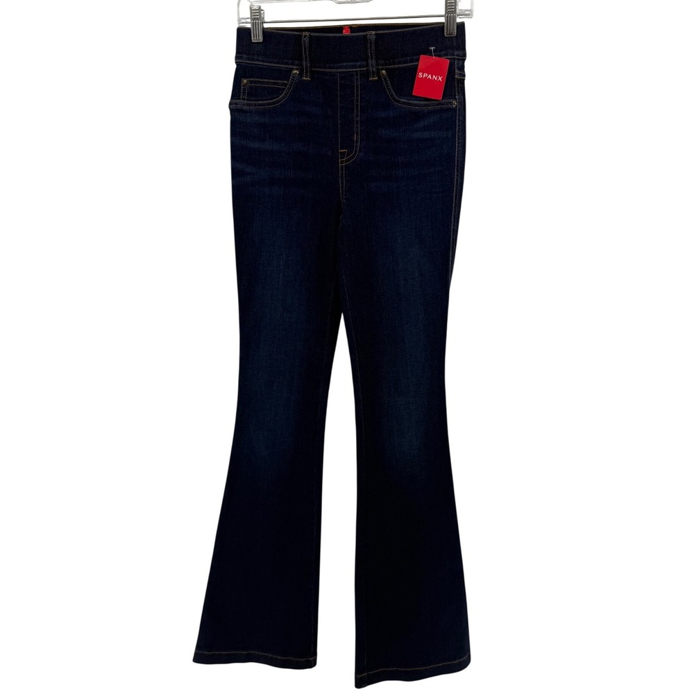Spanx Clean Indigo Bootcut Trouser Flare Jeans Midnight Shade 20327R XS NWT
